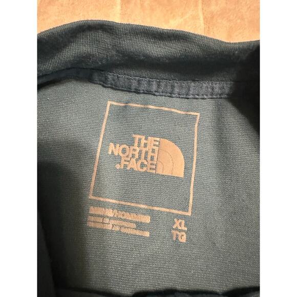 The North Face Quarter Zip Henley Men's Size XL Teal Long-Sleeve Shirt Tee - Picture 4 of 6